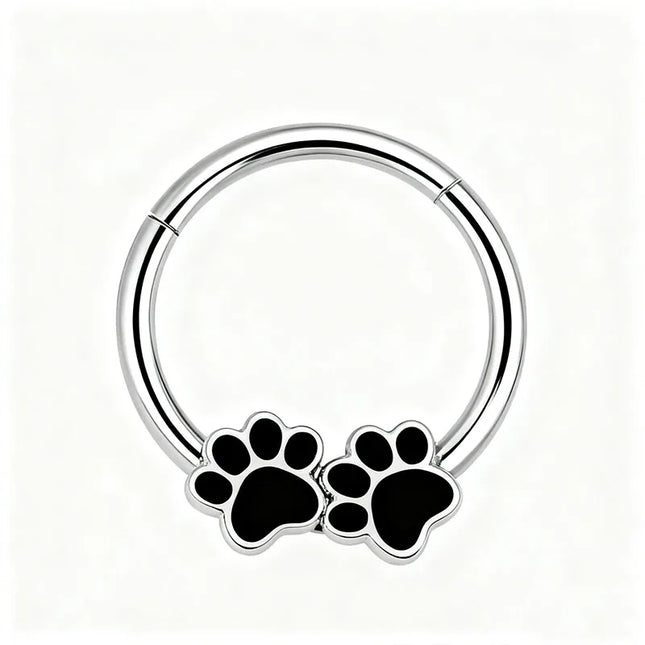 1PC stainless steel nose ring, bat nasal septum ring, hinge, earscreen cartilage, ear stud puncture, jewelry, heart, bee, star,