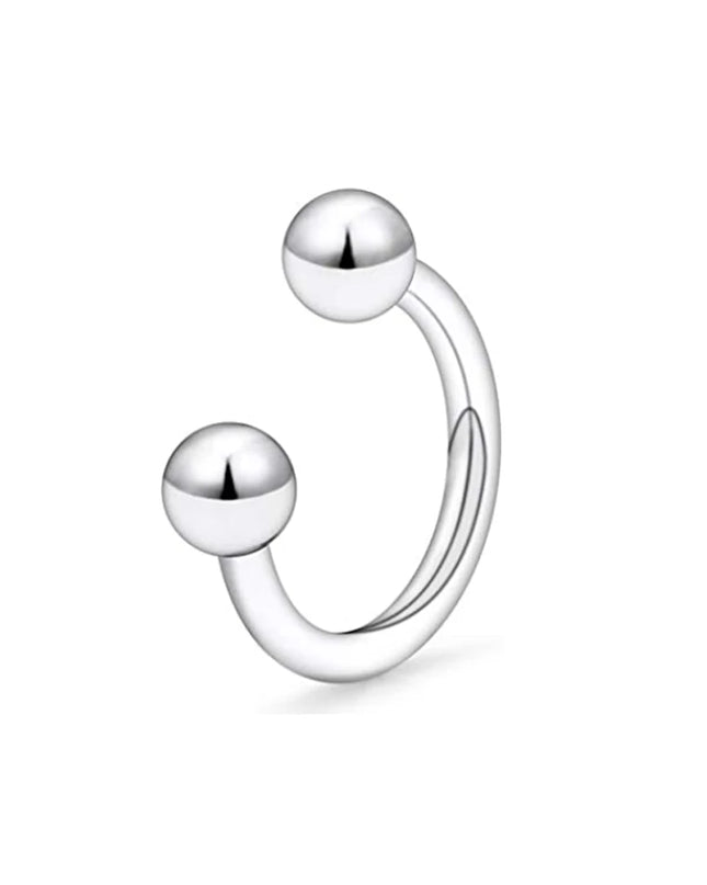WKOUD 1Pcs Septum Rings Hoop Nose Ring Horseshoe Stainless Steel Cartilage Earrings Hoop Helix Tragus Septum Piercing Jewerly