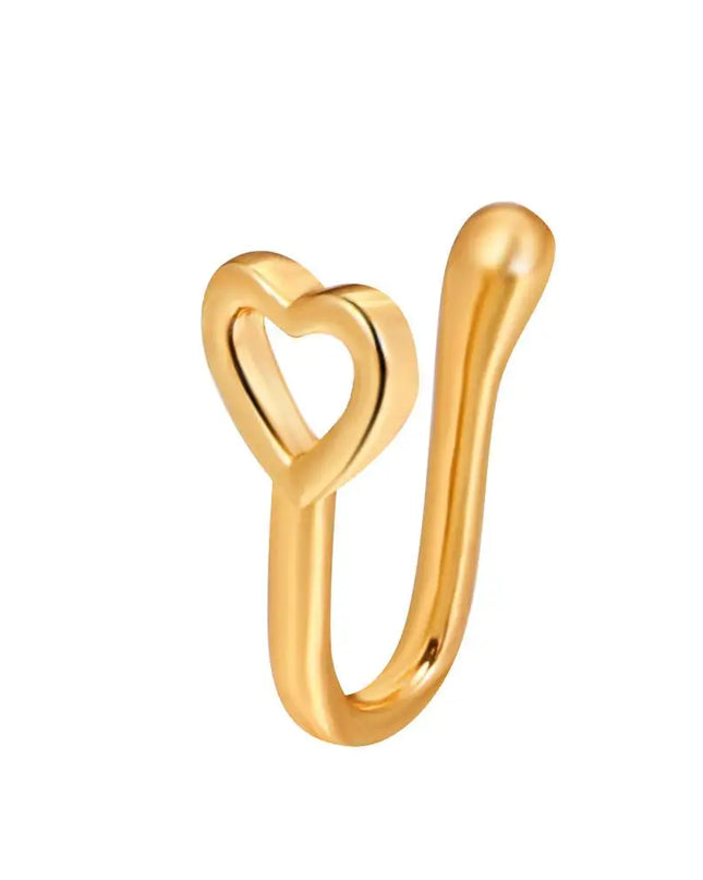 Men Women Nose Ring Clip Fake Septum Piering Rock Hip Hoop Punk Stainless Steel Body Jewelry Non Perforation Nose Clip Ring 2026