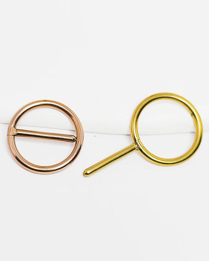 F136 Titanium 14G Nipple Piercing Ring Clicker ZC Round Hexagonal Nasal Septum Jewelry for Men And Women
