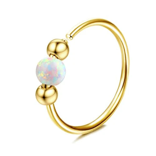 Florideco 14K Gold Plated Nose Rings for Women Men 20G Stainless Steel Nose Rings Hoops L Shaped Studs Nostril Piercings Jewelry