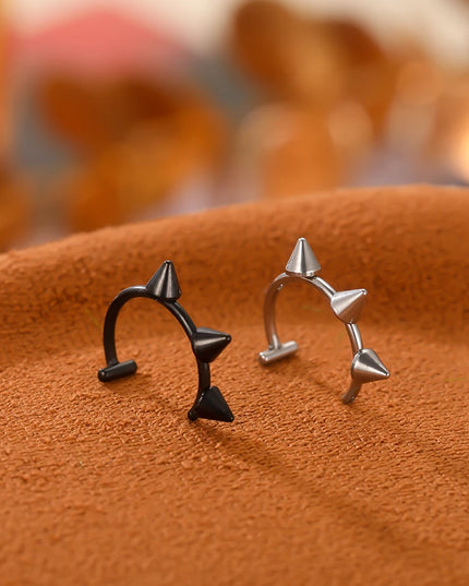 1PC Stainless Steel Fake Nose Ring Hoop Septum Rings Non-Pierced C Clip Lip Ring Earring Fake Nose Piercings Women Body Jewelry