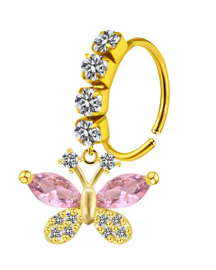 Nose Piercing Nose Ring Stainless Steel Colorful Nose Ring Dangle Nose Rings Piercing Jewelry For Women