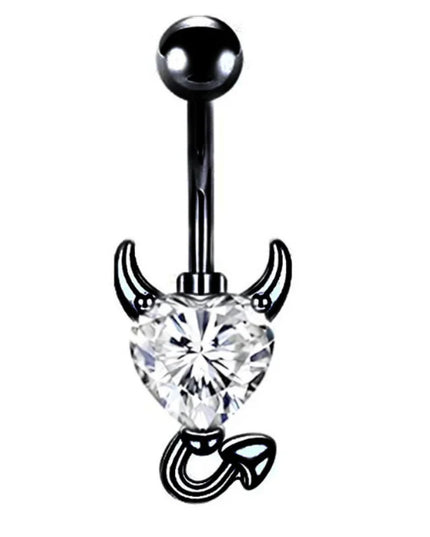 1PCS Bat Belly Button Piercing Jewelry 14G Claw Belly Ring Body Piercing Bee Navel Piercing Heart Belly Bars Piercings Ombligo