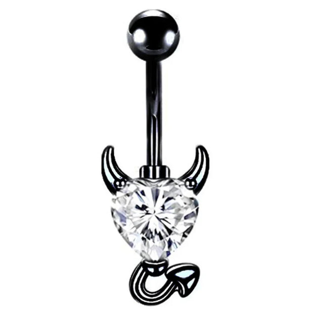 1PCS Bat Belly Button Piercing Jewelry 14G Claw Belly Ring Body Piercing Bee Navel Piercing Heart Belly Bars Piercings Ombligo