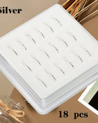 10mm / Silver 18Pcs