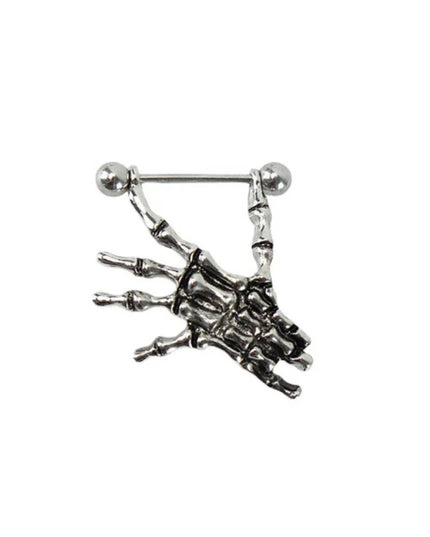 Straight Rod Snake Wing Nipple rings Breast Ring Heart Shaped Adjustable Nipple Piercing Human Jewelry