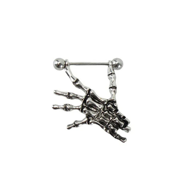 Straight Rod Snake Wing Nipple rings Breast Ring Heart Shaped Adjustable Nipple Piercing Human Jewelry
