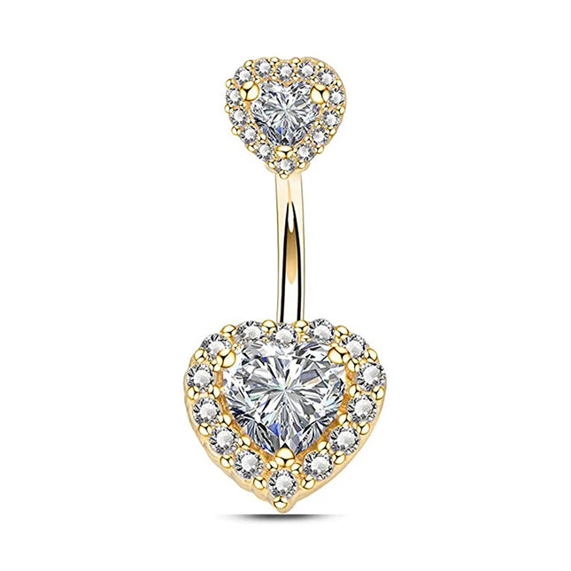 1Pcs Heart Belly Button Rings Pink 14G Women Fashion Belly Ring Dangle Cz Butterfly Punk Spider Navel Piercing Barbell Pircing