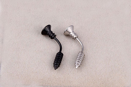 Tidal Current Personality Stainless Steel Screw Belly Button Rings Belly Button Piercing Belly Piercing Jewelry For Women
