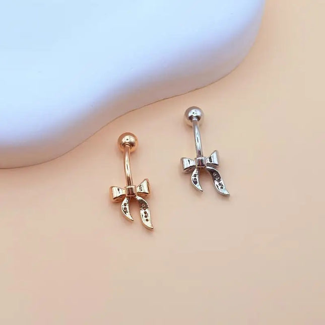 Bow Belly Button Ring Navel Piercing Sexy Belly Rings Body Piercing Navel Rings