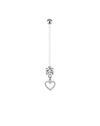 Curved barbell / Navel & Bell Button Rings / Surface and Dermal|Style 3