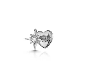 AIDE Heart Round Ball Flat Helix Piercing Earring 925 Sterling Silver Ear Studs Geometric Zircon Exquisite Trinket Studs Aretes