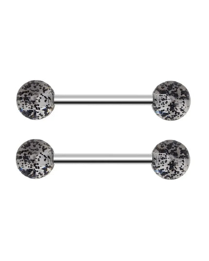 48 Pcs/2 Pcs Nipple Ring Tongue Ring Surgical Steel Straight 14G Barbell Piercing Jewelry 12MM 14MM 16MM Women's and Men's Glow
