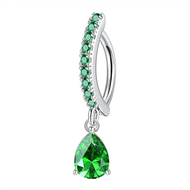 1PCS Heart Crystal Belly Button Rings For Women Fashion Reverse Belly Piercing Buckle Butterfly Navel Barbell Body Jewelry Gift