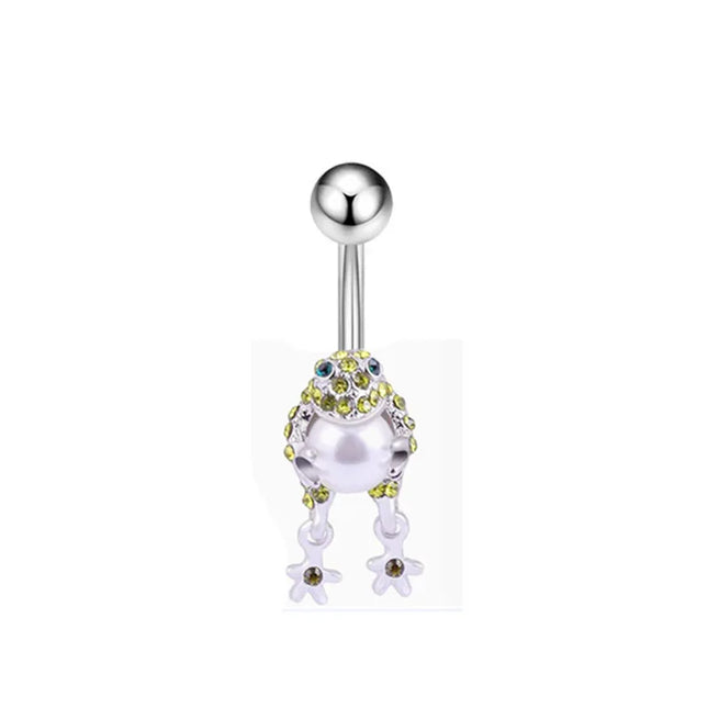 1PCS Bat Belly Button Piercing Jewelry 14G Claw Belly Ring Body Piercing Bee Navel Piercing Heart Belly Bars Piercings Ombligo