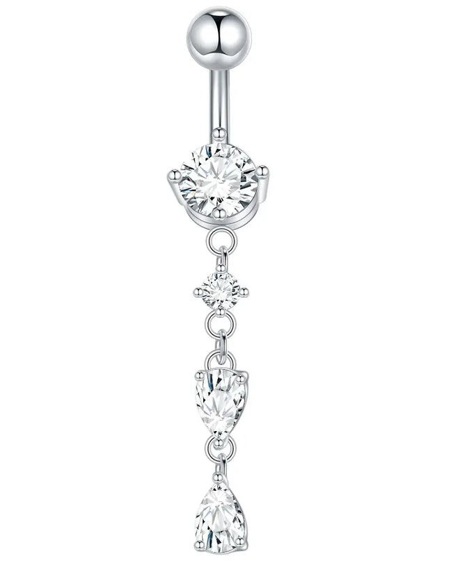 1pc Belly Button Piercing for Women Zircon Moon Butterfly Belly Button Ring Cartilage Navel Earring Jewelry Piercing ombligo