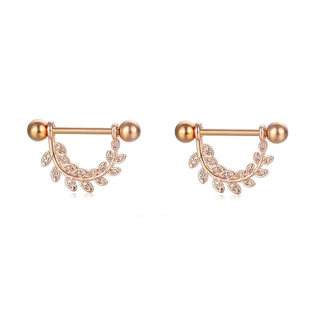 Sexy Nipple Ring Stainless Steel Zircon U Shape Barbell Nipple Studs Piercing Helix Piercing Body Papillary nail Jewelry