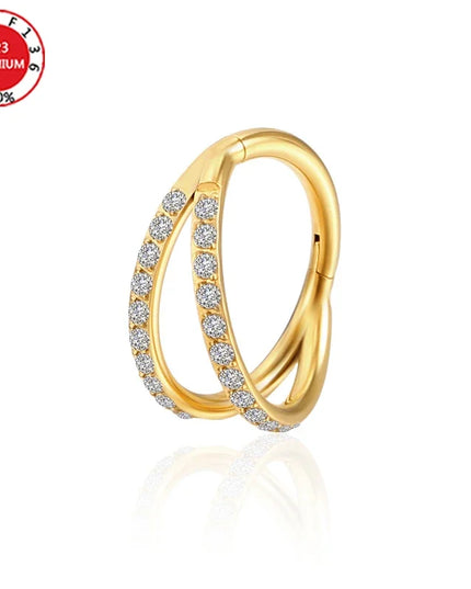 Septum Piercing Nose Ring for Women Piercing for The Ears Tragus Lip Zircon Jewelry Ladies Sexy Perforated Labret Body Jewelry