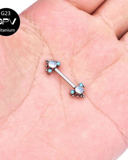 Titanium Nipple Stud G23 One End Fixed And The Other End Inserted With A Pin 14G Punk Female Sexy Piercing Jewelry Nipple Stud