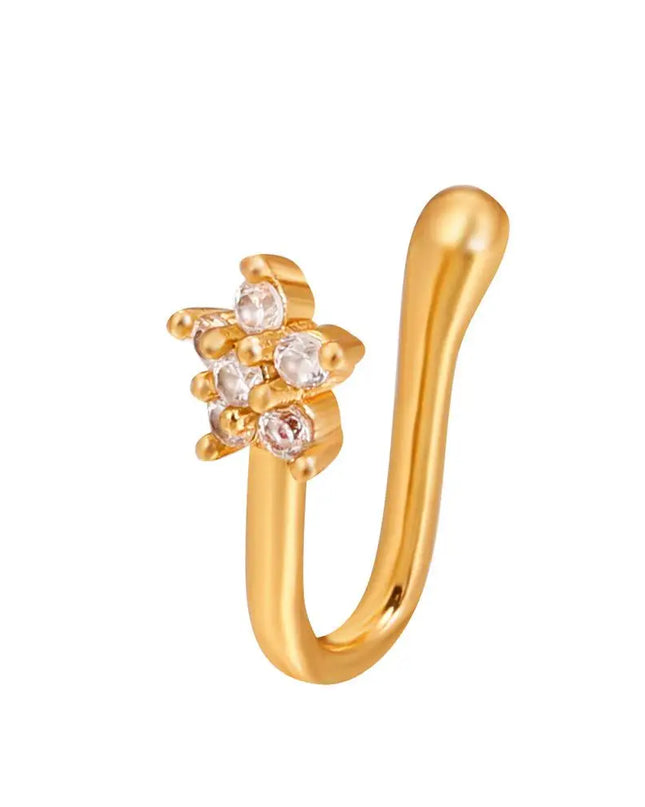 Men Women Nose Ring Clip Fake Septum Piering Rock Hip Hoop Punk Stainless Steel Body Jewelry Non Perforation Nose Clip Ring 2026