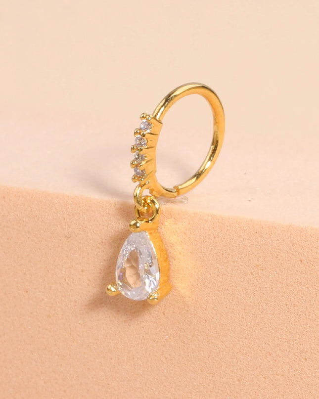 Nose Rings Hoop for Women Men Body Piercing Jewelry Cartilage Earring Nose Dangling CZ Cross Crown Starfish Dangle Nose Ring