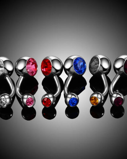 1PC Stainless Steel Belly Button Piercing Body Jewelry Women Cubic Zirconia Drop Dangle Earring Navel Piercing ombligo
