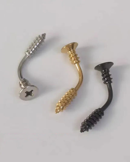 Tidal Current Personality Stainless Steel Screw Belly Button Rings Belly Button Piercing Belly Piercing Jewelry For Women
