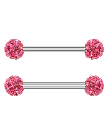A Pair Cute Heart Dangled Nipple Piercings Barbell for Women Pink Color Moon Butterfly Shaped Sexy Nipple Rings Shield Bar Sets