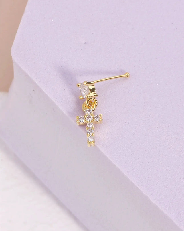 Nose Rings Studs for Women Nose Piercings Jewelry Nose Rings Bone Shape Nose Studs Screw Hypoallergenic Nostril