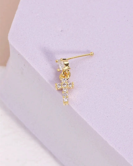 Nose Rings Studs for Women Nose Piercings Jewelry Nose Rings Bone Shape Nose Studs Screw Hypoallergenic Nostril