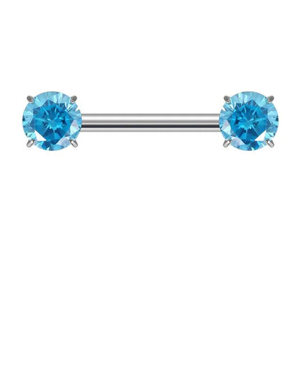 ASTM F136 Titanium PIERC Barbell Ring Nipple Ring Barbell CZ 14G12mm Ear Bar Piercing Bar Barbells Nipple Piercing Jewelry