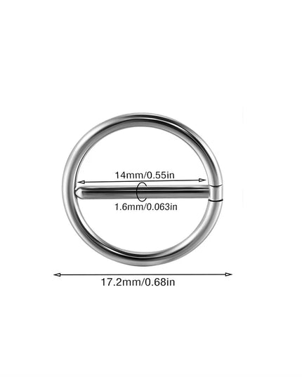 2PC G23 Titanium Goth 14G Circular Nipple Shield CZ Clicker Jewelry Round Nipple Ring Barbell Piercing Jewelry For Women Girls