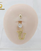 U Belly Ring / Navel & Bell Button Rings / China Mainland|6mm Titanium Bar|body|Geometric