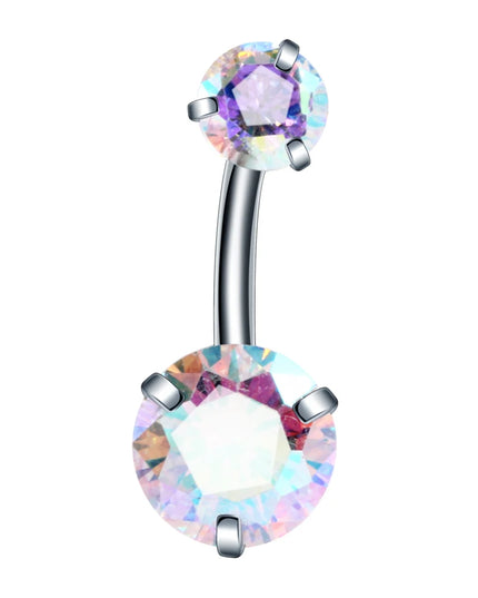 1PC Stainless Steel Belly Button Piercing Body Jewelry Women Cubic Zirconia Drop Dangle Earring Navel Piercing ombligo