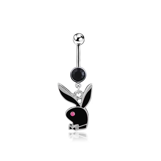 Belly Button Rings for Women Bunny Navel rings Gold color Rabbit Belly Rings Gem stone Belly Piercing Jewelry Body Jewelry