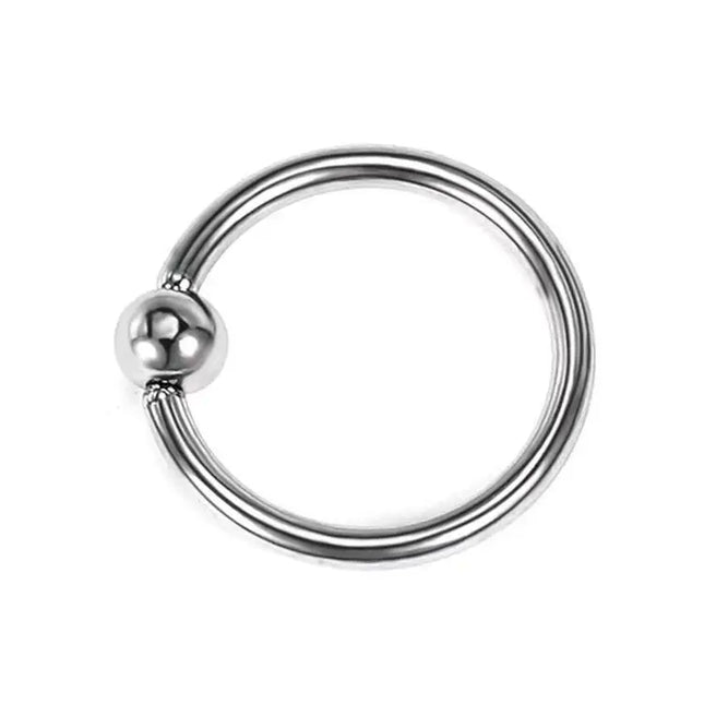 1  Piece Big Ball Stainless Steel Captive Hoop Rings BCR PA Ring Nipple Body Piercing Jewelry