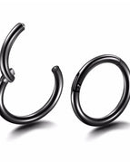 Black Nose rings / Nose Rings & Studs / 14G 1.6x8mm|Face