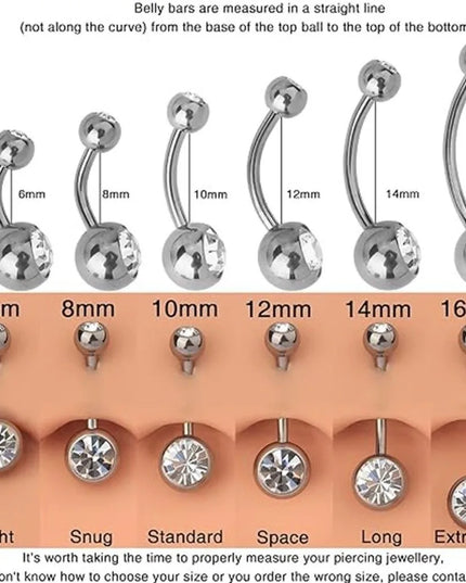 Fashion Titanium Material Belly Button Rings Curved Dangle Design Navel Piercing Belly Rings Body Piercing