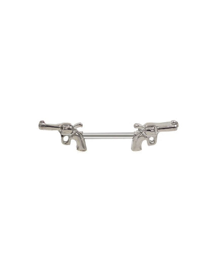 1Pair 5 Choice Gun Key shape Hand Nipple piercing Gun Piercing 14G 1.6x12/14mm No-Infection Body Jewelry Barbells