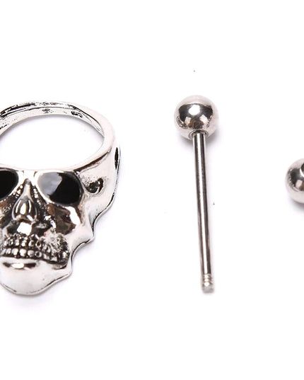 Hot! Skull Bars Nipple Ring Piercing Bar Stainless Steel Barbell Body Breast Jewelry