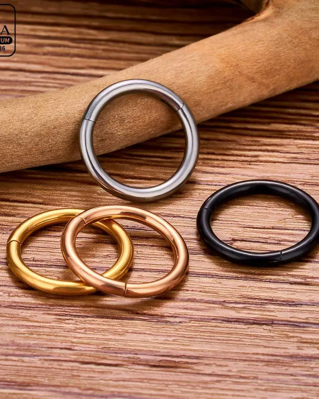 Nose Rings G23 Titanium Lip Ring For Women And Men Piercing Jewelry Hoop Earrings Mixed Color Body Clips Hinged