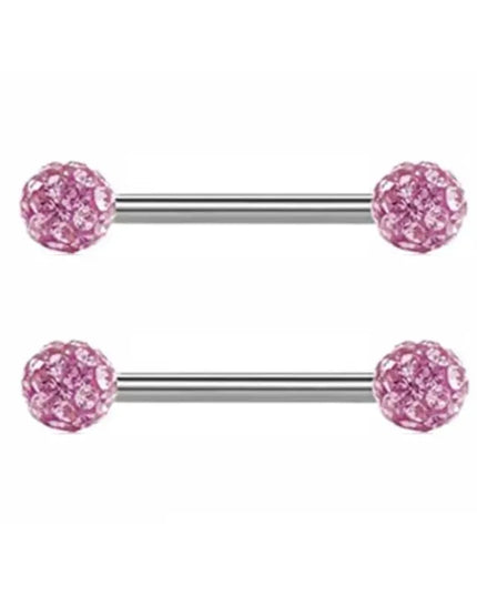 1Pair Pink Butterfly Nipple Piercing Jewelry Shiny Crystal Nipple Rings For Women Girls Heart Nipple Barbells Piercing Pezon
