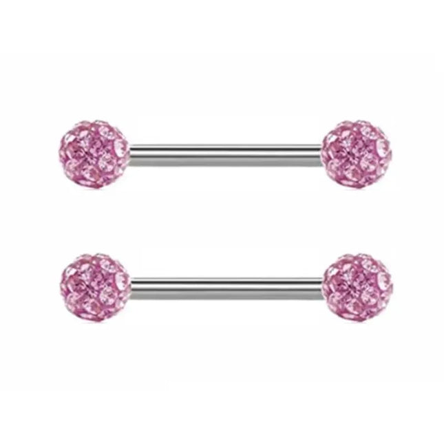 1Pair Pink Butterfly Nipple Piercing Jewelry Shiny Crystal Nipple Rings For Women Girls Heart Nipple Barbells Piercing Pezon
