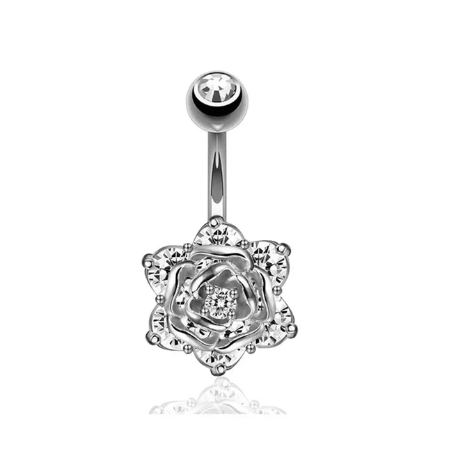 1Pc Surgical Steel Belly Button Ring Navel Nombril Piercing CZ Belly Ring Sexy Women Belly Piercing Body Jewelry Ombligo 14G