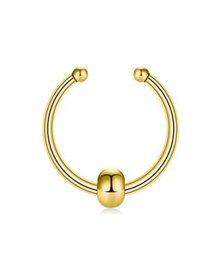 Fake Nose Septum Rings Faux Fake False Imitate Nose Rings Clip Horseshoe Hoop Ring Stainless Steel Body Non Piercing Jewelry