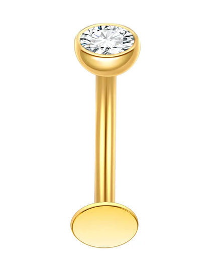 1Pc Titanium Zircon Belly Button Ring Round Heart Flower Navel Piercing Nombril Jewelry 14G Belly Piercing Ombligo