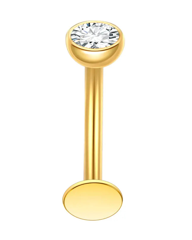 1Pc Titanium Zircon Belly Button Ring Round Heart Flower Navel Piercing Nombril Jewelry 14G Belly Piercing Ombligo