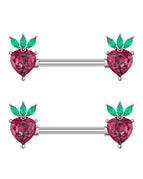3458-SR / Nipple Rings / body|Heart