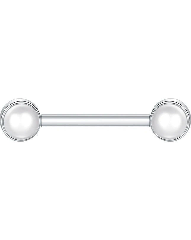 1Pc Titanium Nipple Barbell Piercing Zircon Nipple Ring with Pendant Bar Piercing Internally Threaded Women Body Accessaries